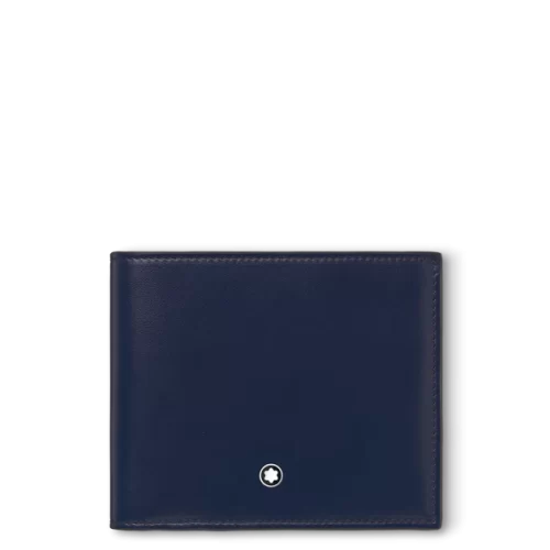 BILLETERA MEISTERSTÜCK PARA 4 TARJETAS CON MONEDERO AZUL