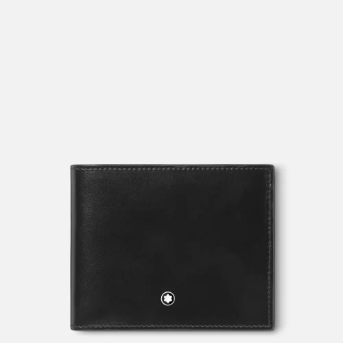 BILLETERA MEISTERSTÜCK PARA 4 TARJETAS CON MONEDERO NEGRO