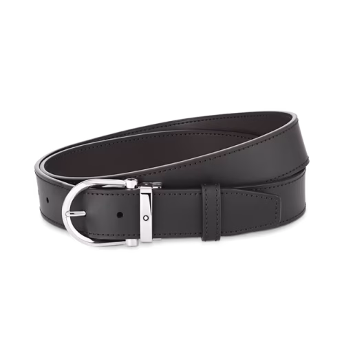 CINTURÓN REVERSIBLE MARRÓN Y NEGRO 35MM