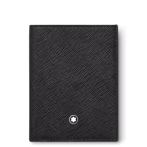 MONTBLANC SARTORIAL MINICARTERA NEGRA PARA 4 TARJETAS