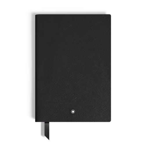 LIBRETA MEDIANA NEGRA CON HOJA BLANCA